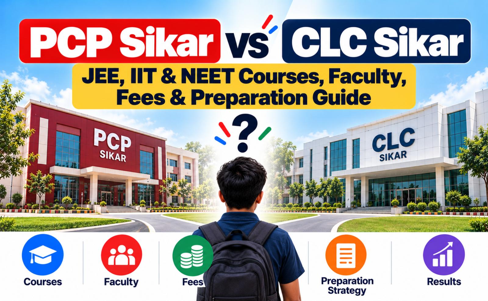 PCP Sikar vs CLC Sikar: JEE, IIT & NEET Courses, Faculty, Fees & Preparation Guide 