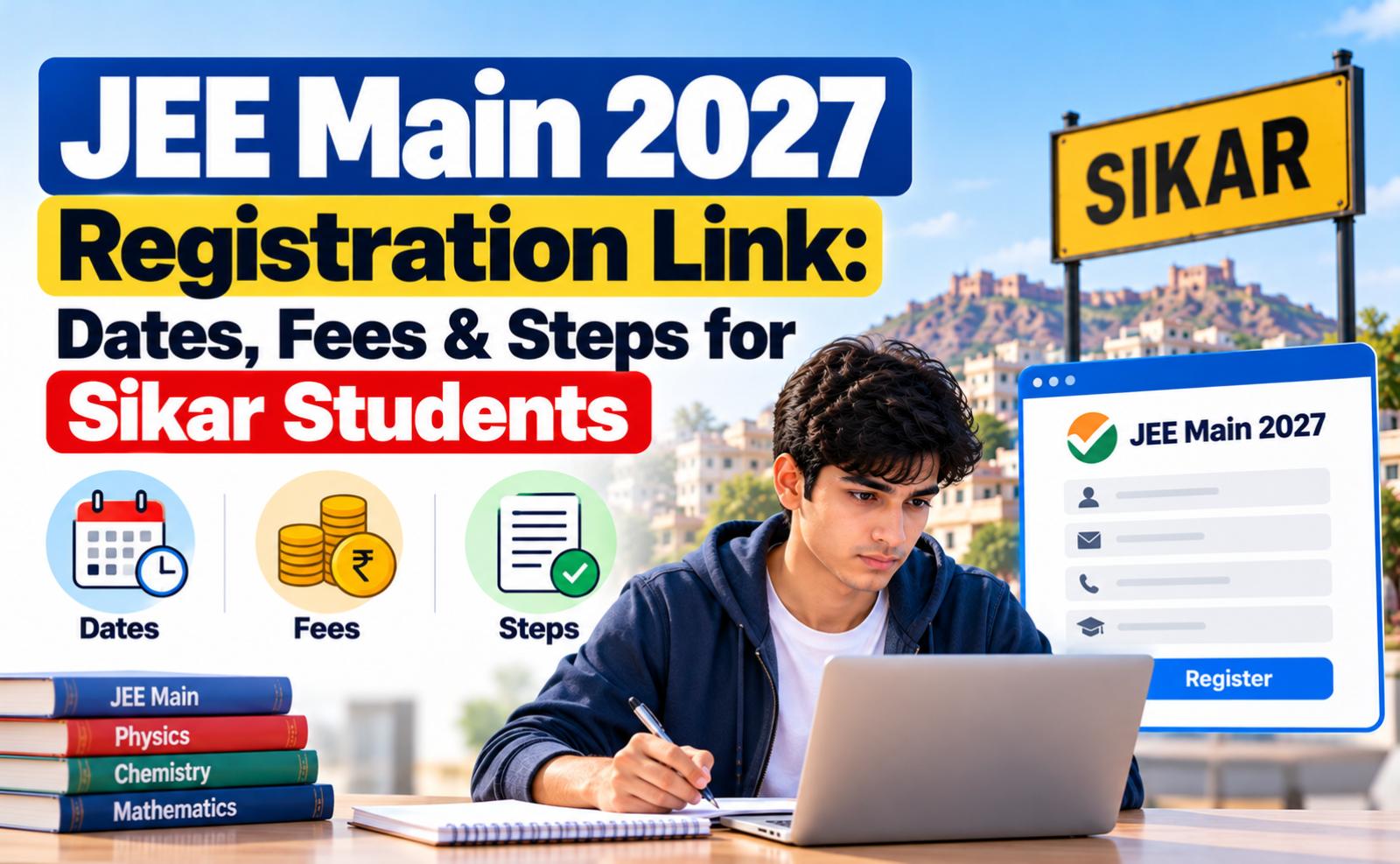 JEE Main 2027 Registration Link: Dates, Fees & Steps for Sikar Students