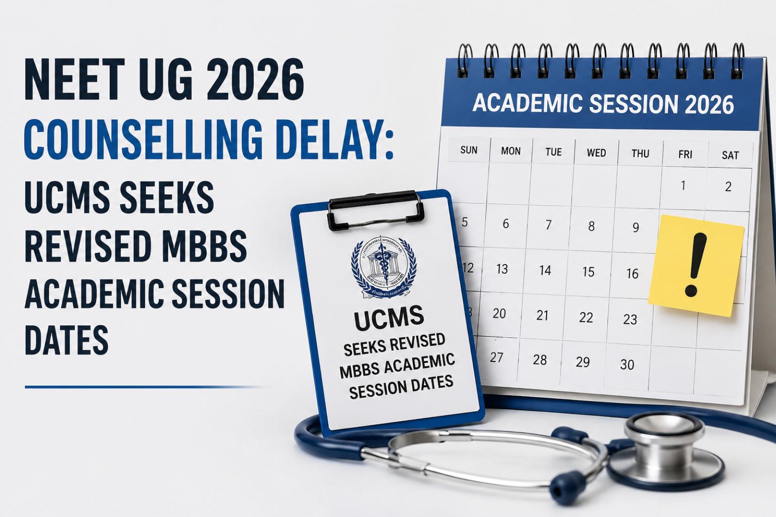 NEET UG 2026 Counselling Delay: UCMS Seeks Revised MBBS Academic Session Dates