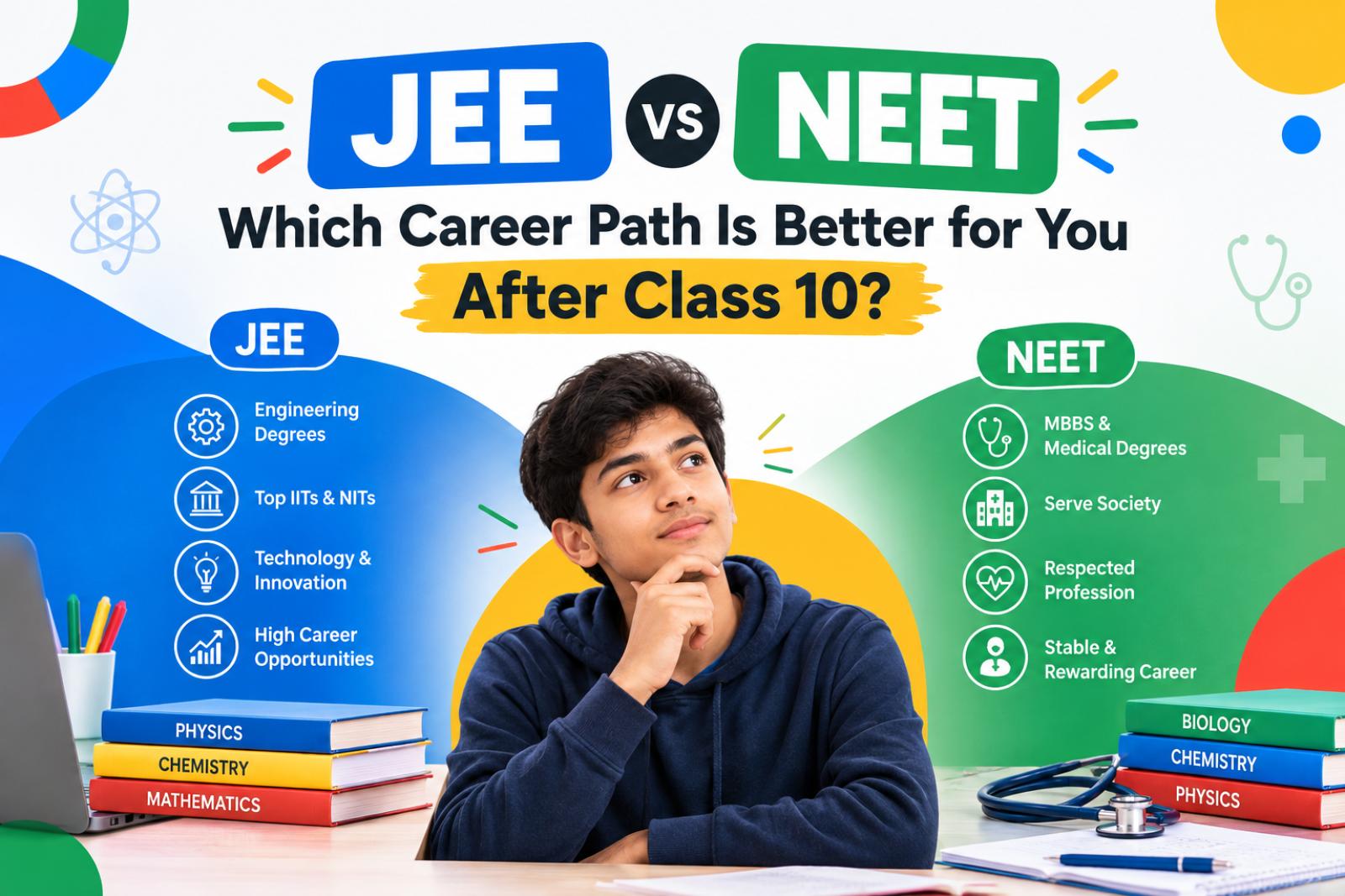 JEE vs NEET: Which Career Path Is Better for You After Class 10?