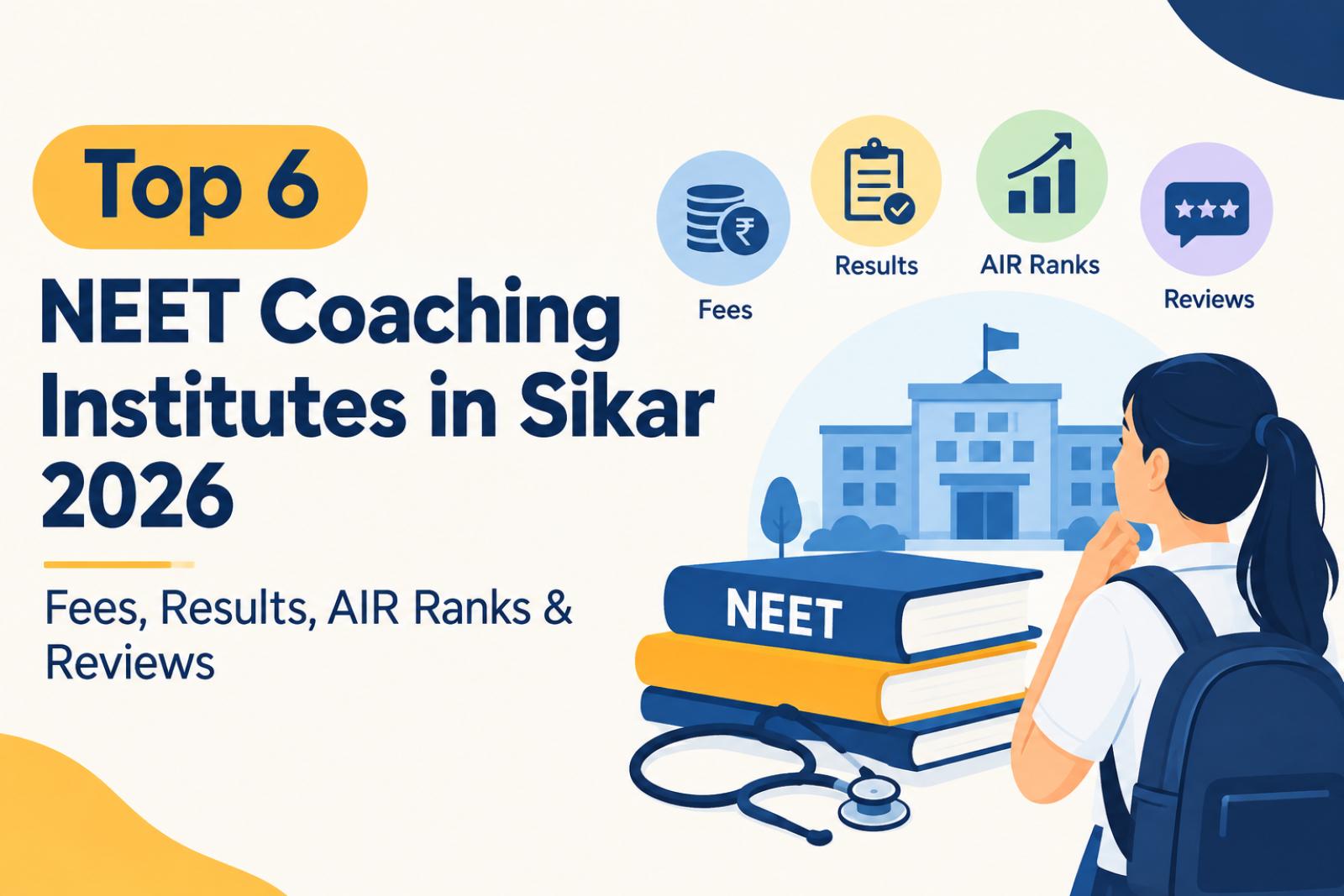 Top 6 NEET Coaching Institutes in Sikar 2026: Fees, Results, AIR Ranks & Reviews  